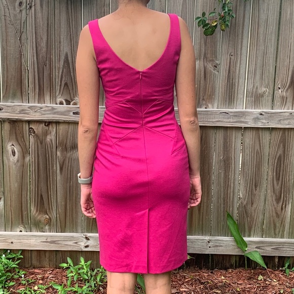Diane Von Furstenberg, Fushia Sheath Dress, size 0 - Picture 7 of 15